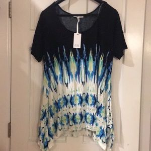 Tunic tie dye tee size 2x NWT
